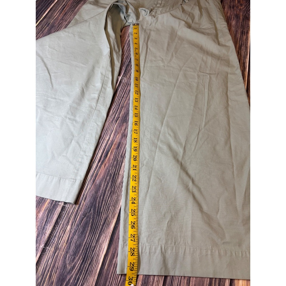 A New Day Cropped Pants Womens 4 Light Blue Wide Leg Drawstring Waist Pockets - Picture 5 of 12